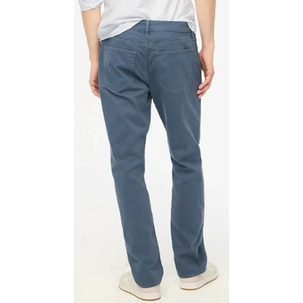 J Crew Flex Slim Garment Dyed Chinos Pants Mens 32x30 Blue Cotton Blend NWT $138